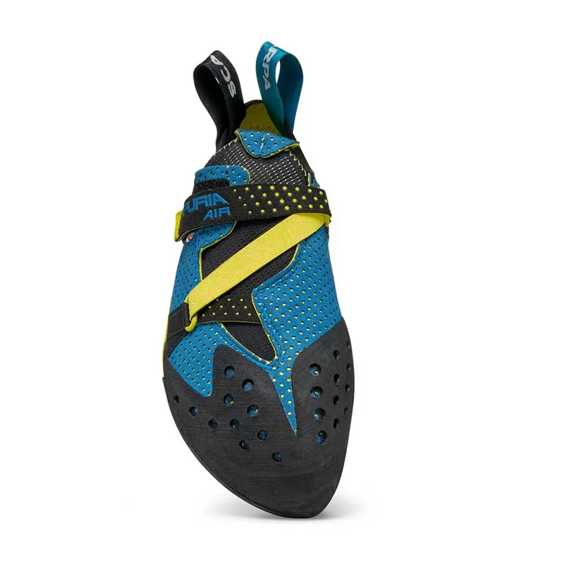Scarpa Furia Air Climbing Shoes - Baltic Blue-Yellow-1